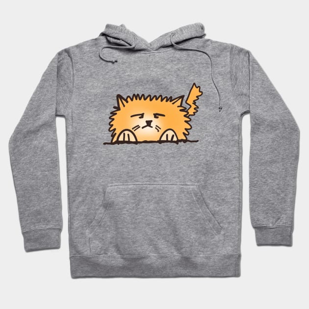 Fluffy Orange Cat Hoodie by leBoosh-Designs